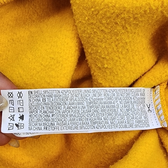 Forever 21 Men's Canary Yellow Pullover Hoody Sweatshirt Outerwear, sz SM - Picture 13 of 15